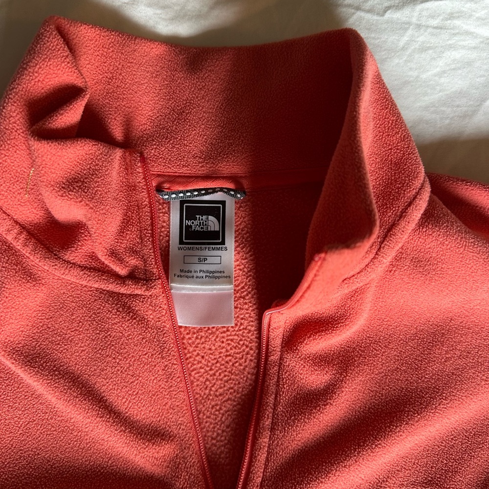 The North Face Vibrant Coral Half-Zip Fleece